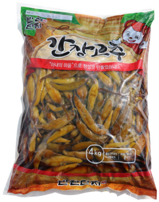 반찬단지 간장고추 절임, 4kg, 1개