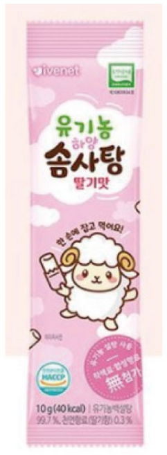 아이배냇 유기농 하양 솜사탕, 10g, 1개