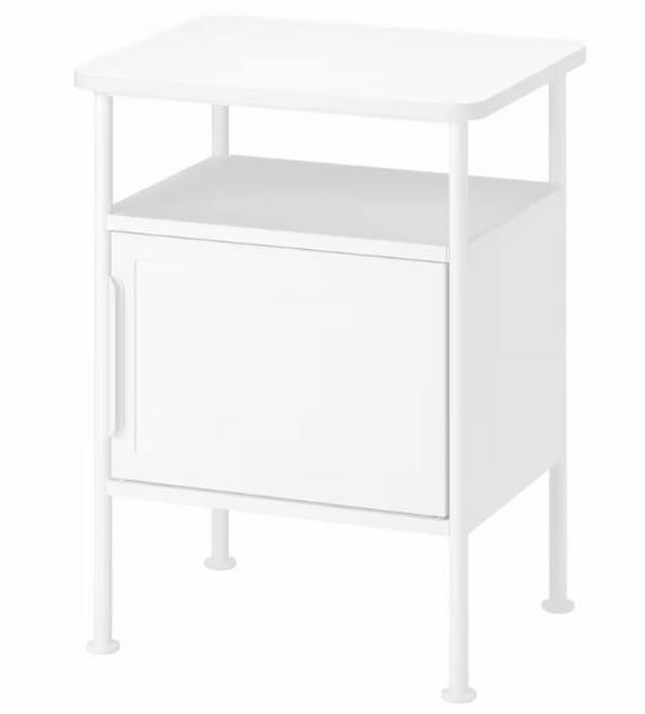 이케아 그로피엘레트 침실 수납 협탁 화이트, 1개