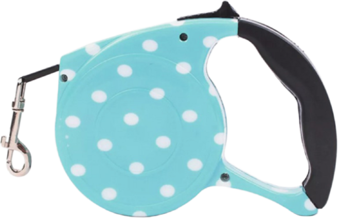 애견 강아지 원터치 자동 리드줄 5m, 레인보우, 1개