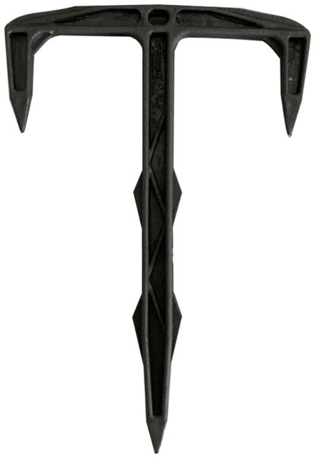 튼튼한 플라스틱 멀칭 고정핀 대용량 1박스 텃밭 비닐 제초 보온덮개 잡초 매트 고정, 100개