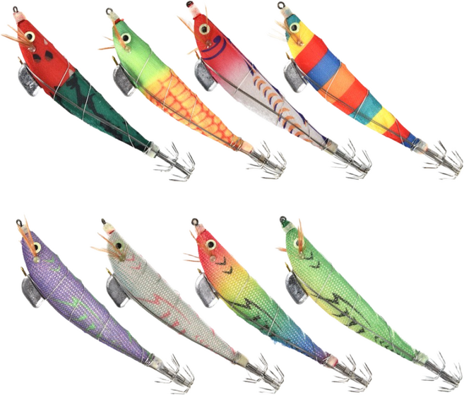 한치 삼봉에기 수평 갑오징어 쭈꾸미 에기 에비슷테 생미끼 퍼플 낚시 채비, 수박, 1개