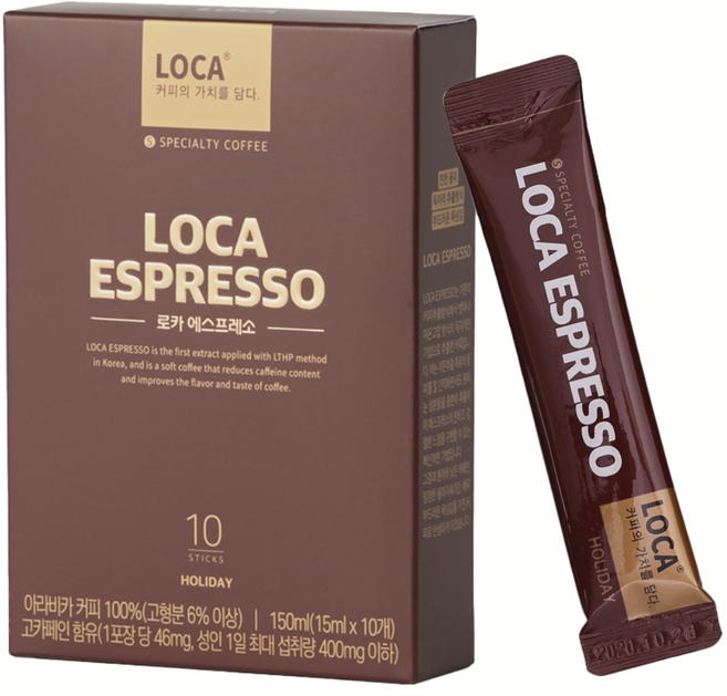 로카에스프레소 액상 스틱 커피 홀리데이, 15ml, 10개입, 1개