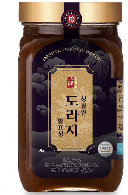 고창선운명가 청결원 도라지 조청, 1개, 2kg