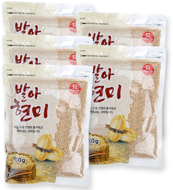 [이잡곡이다] 국산 발아현미 800g x 5봉, 5개