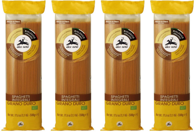 알치네로 유기농 통밀 스파게티, 500g, 4개