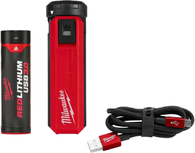 밀워키 L4 PPS-301 L4 USB 3.0Ah 배터리 충전기 전원 키트, 1개