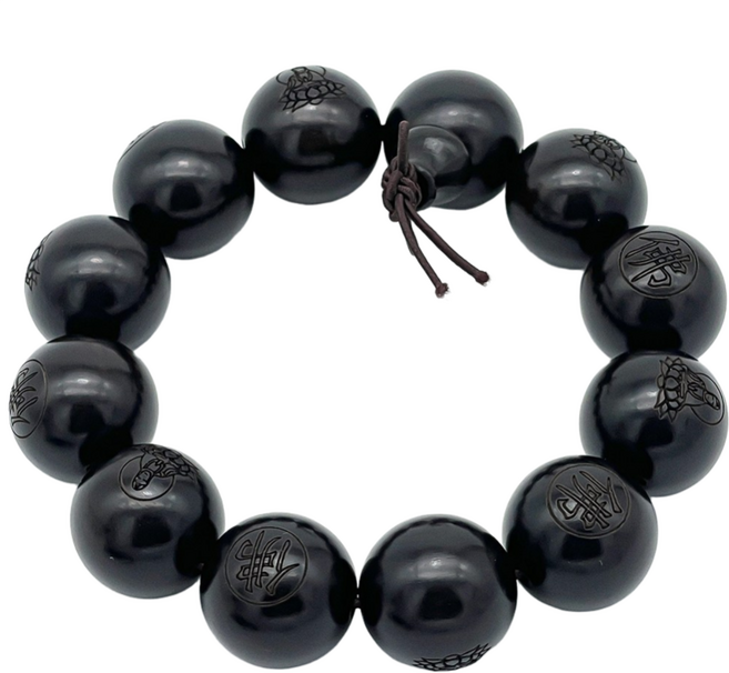 붓다베스트 남성용 차량용 무사고 기원 흑단 나무 단주