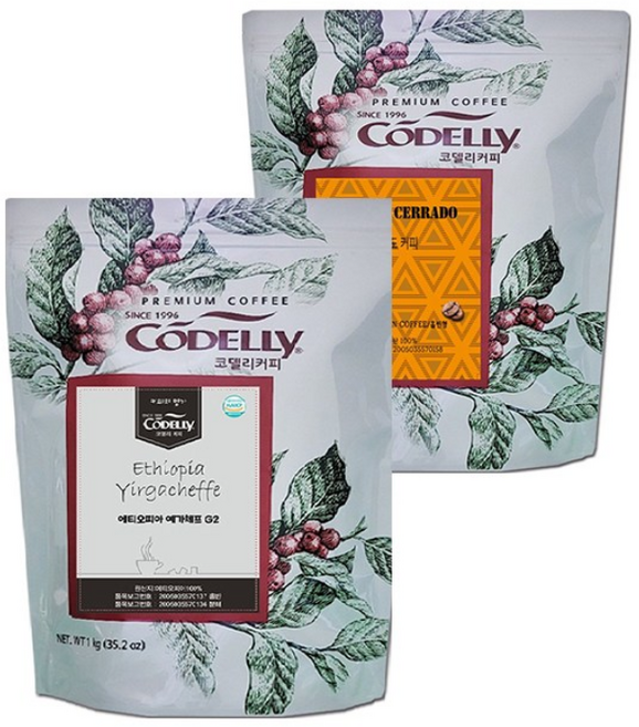 예가체프 1kg + 세라도 1kg, 홀빈