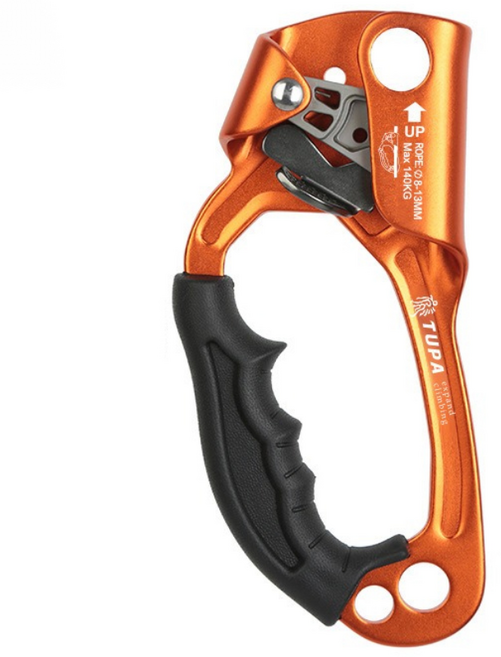 까마느 클라이밍 등강기 오른손 왼손 주마 등반용 믹스 빙벽 아이스 클라이밍 하드프리 어센딩, 오렌지[왼손]