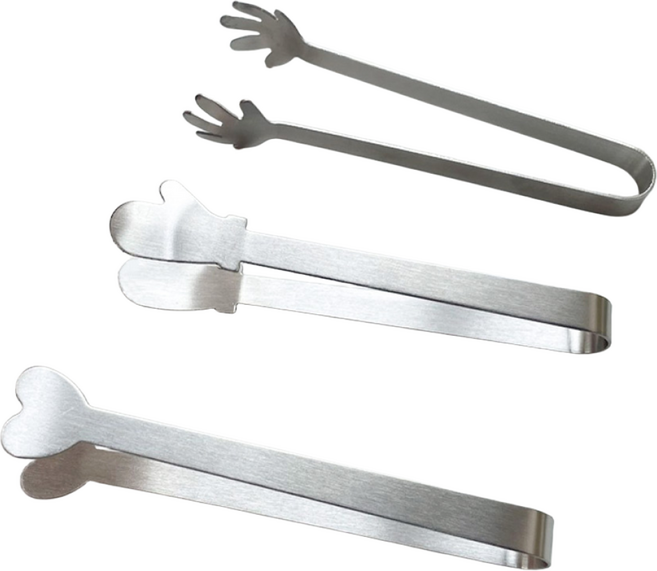 일호장신구 귀여운 미니 스텐 다용도 집게 3s 손가락 장갑 하트 디저트 핑커 포크 홈카페, 1개, 손가락+장갑+하트