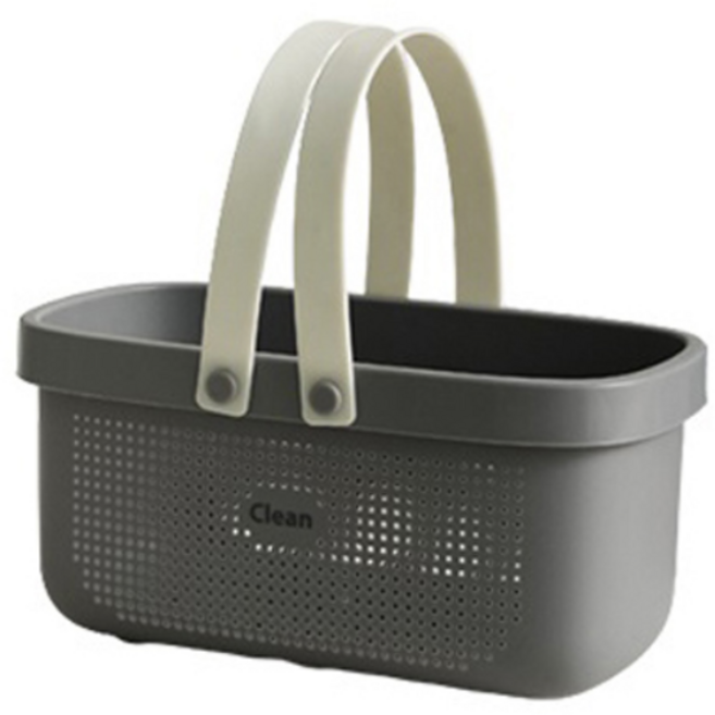 블럭마트 욕실 목욕바구니, 그레이