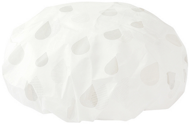 트레이드미 드라이 물방울 비닐 샤워캡 37 x 40.4 cm, 그레이, 1개