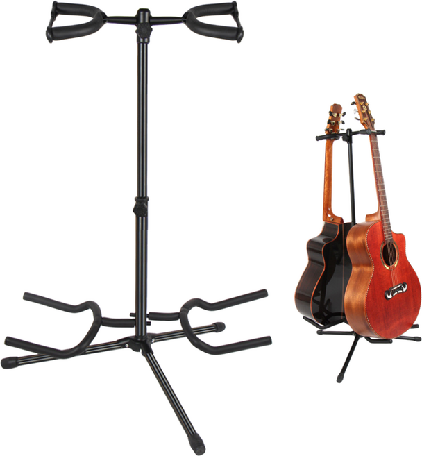 위고뮤직 RF-C21 2단 기타스탠드 통기타 받침대 거치대, 1개