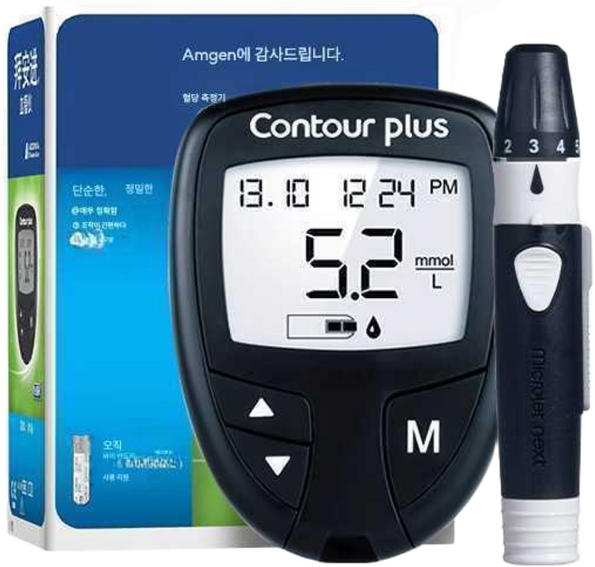 On Company 당화혈색소검사 당화혈색소 혈당측정기, 1개, 혈당기+50매(25년9월)+채혈침