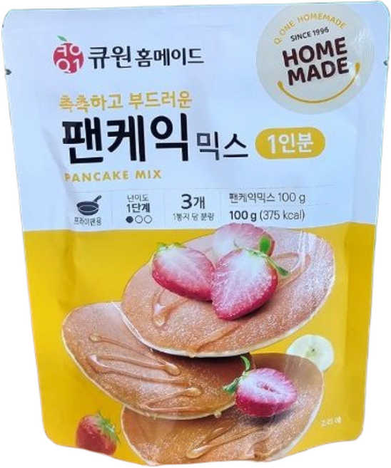 큐원 홈메이드 홈메이드 팬케익믹스, 100g, 15개