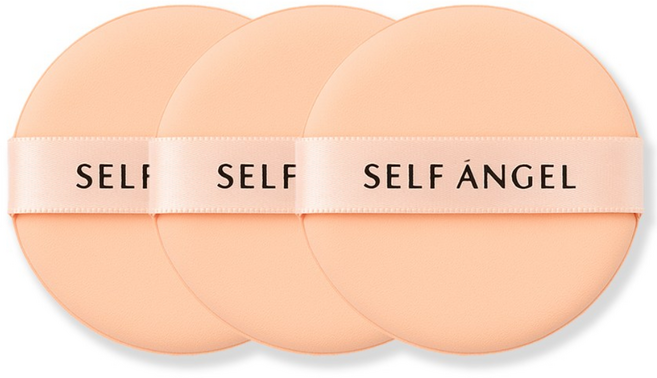 미니 에어쿠션 퍼프 화장 메이크업 스펀지, 스킨, 3개