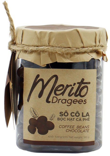 1879MG 메리토 드라제 커피콩 다크 초콜릿, 1개, 180g