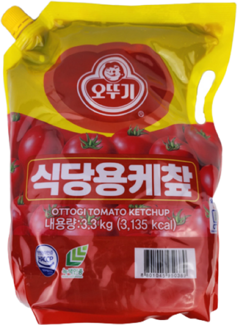 오뚜기 오리지널 식당용 케첩 스파우트팩, 3.3kg, 1개