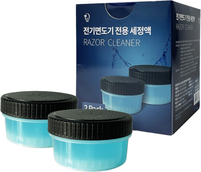 클렌징 팟 필립스 호환 전기면도기 세척 카트리지 세정액, 2개, 혼합색상, PSCC