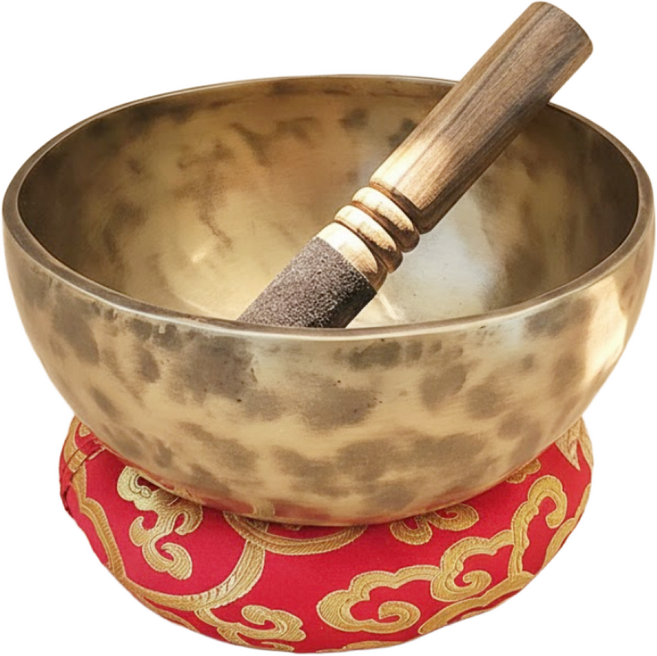 피스앤유 핸드메이드 싱잉볼 명상 네팔 명상종 요가종 릴렉스종, 1개, 피스 터닝 13cm