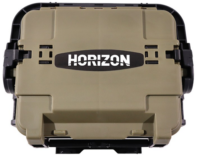 호라이즌 7055 태클박스 6L 소형 하드 테클박스, 카키, 1개