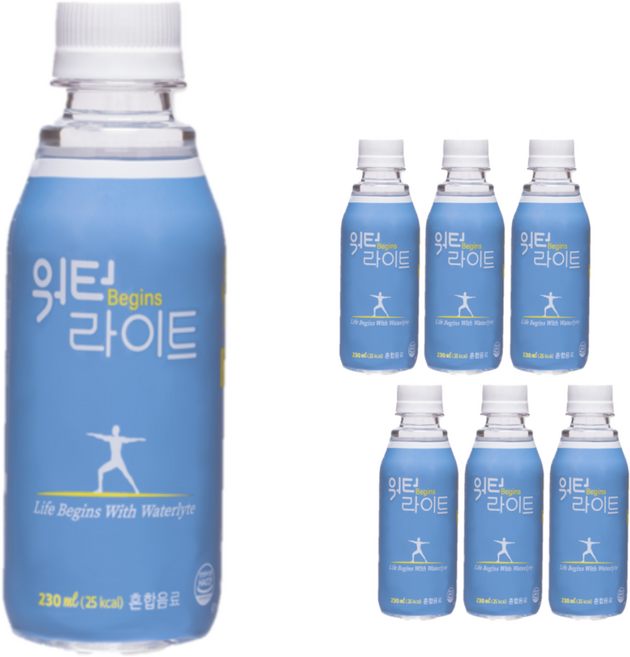 워터라이트 * (6입박스) 마시는 수액 음료 / 마시는 포도당 / 한국식품기술대상 동상, 230ml, 6개
