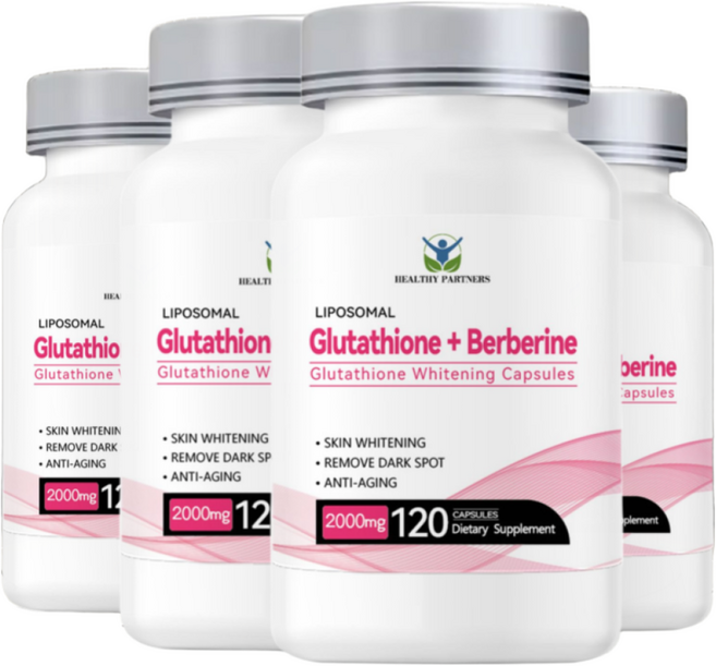 리포좀 글루타치온 2000mg 인지질 레스베라트롤 콜라겐 베르베린 아미노산 펩타이드 항산화 고함량, 4개, 120정