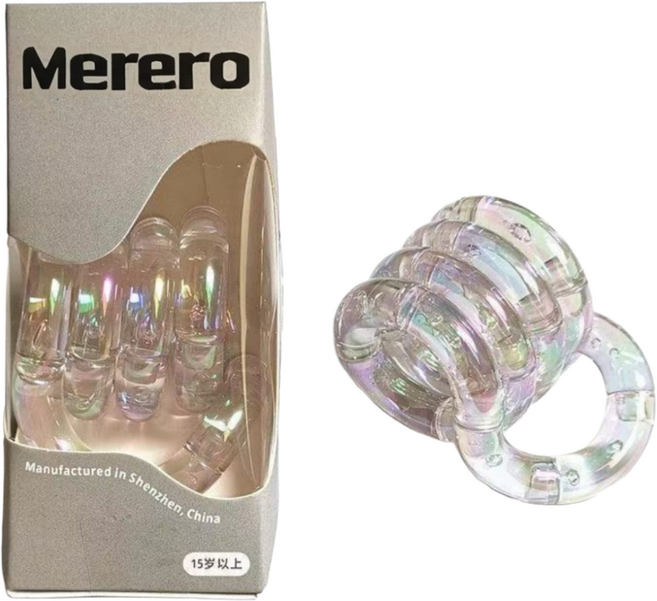 Merero 스트레스해소장난감 피젯토이 탱글 집중력 장난감 랜덤, 1개, 투명