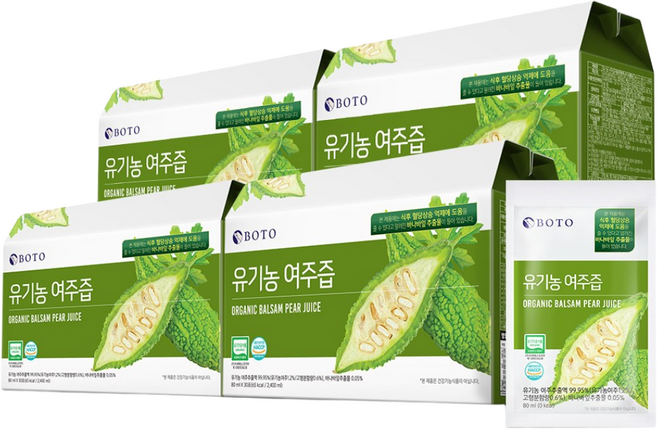 보뚜 유기농 여주즙, 2.4L, 4개