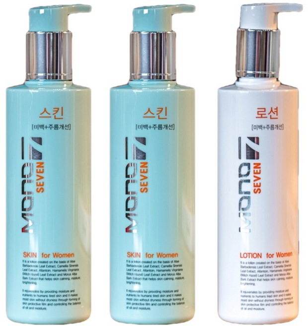 모노세븐 여자 스킨 250ml + 로션 250ml, 1세트