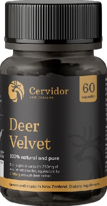 뉴질랜드 Cervidor 세비도어 사슴녹용 Deer Velvet 1000mg 60정 1통 2개월분, 1개 - 쿠팡