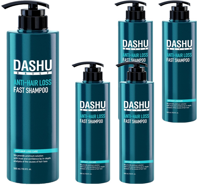다슈 데일리 패스트 한방 두피 기능성 샴푸, 500ml, 5개