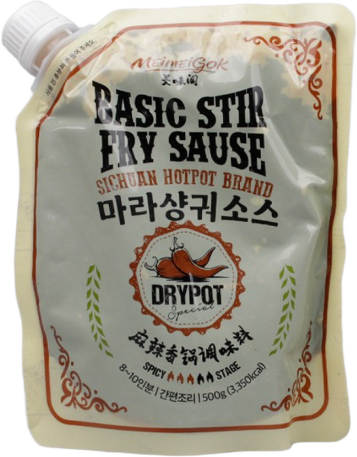 미미각 마라샹궈 소스 마라맛 볶음소스, 3개, 500g