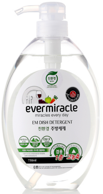 에버미라클 살리미 발효 고농축 주방세제, 750ml, 1개