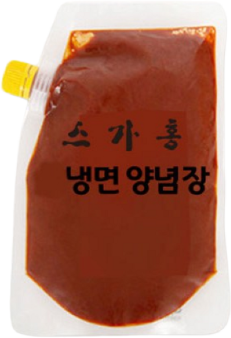 [스가홍] 완전매운 불냉면양념장 500g 일반 비빔장 500g 택1 만능양념장 초고추장, 스가홍혼합(불양념장500g+비빔500g), 1개