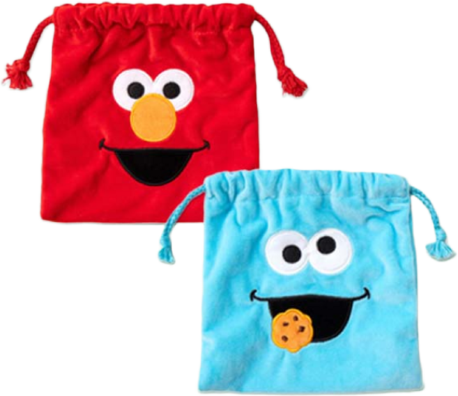 세사미스트리트 스트링파우치 / 파우치 가방 화장품가방 극세사파우치 엘모 쿠키몬스터 복조리파우치 조임파우치