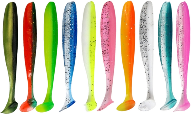 루어 웜 소프트베이트 루어낚시 민물 바다 미끼 세트, 25개