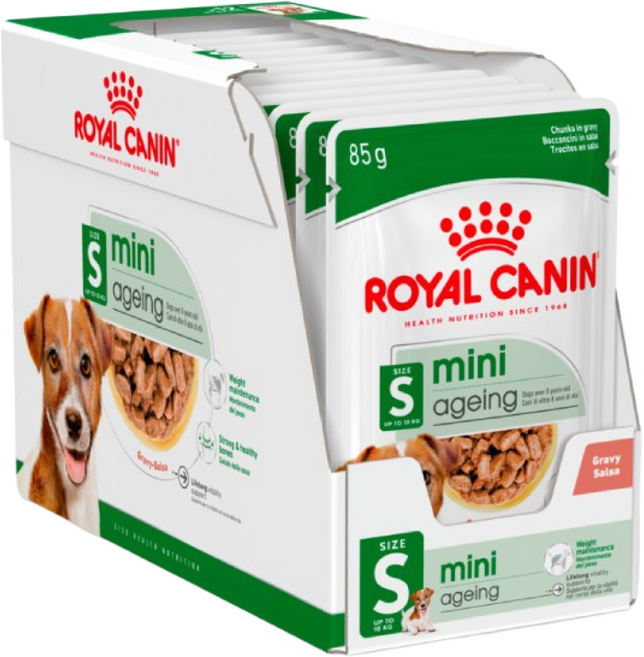 로얄캐닌 강아지 습식사료 미니 에이징 파우치, 85g, 12개