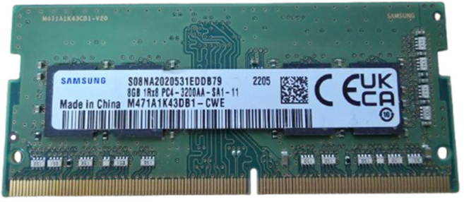 삼성 DDR4 25600 RAM 8GB 노트북 3200Mhz 랩탑 메모리, SK 8GB, 1개