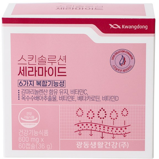광동 스킨솔루션 세라마이드 36g, 60정, 1개