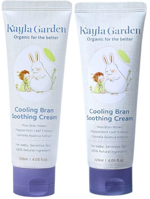 케일라가든 쿨링브랜 수딩크림 (쿨링 진정 보습 열감완화 순한 신생아 유기농 수딩), 2개, 120ml - 쿠팡