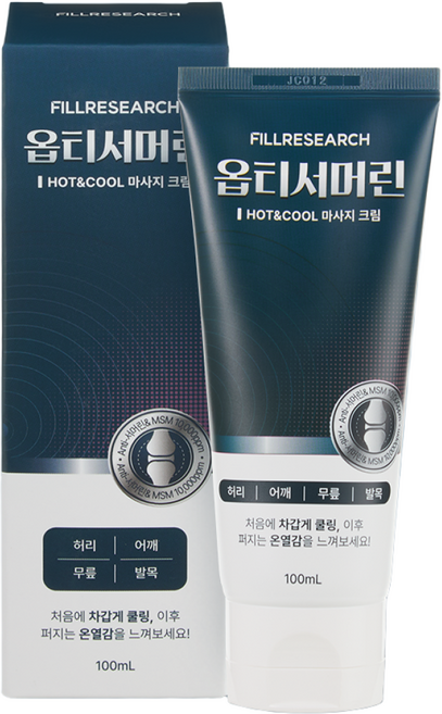 [공식판매처] 필리서치 관절 크림 옵티서머린 MSM 안티서머린 100ML, 3개