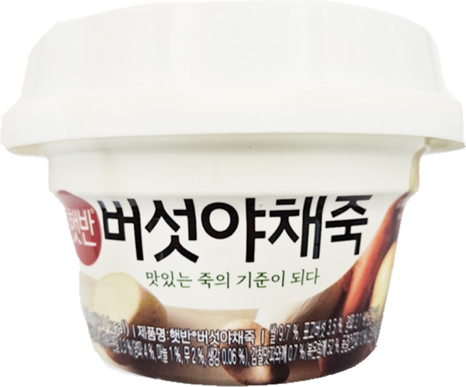 햇반 버섯야채죽, 268g, 6개