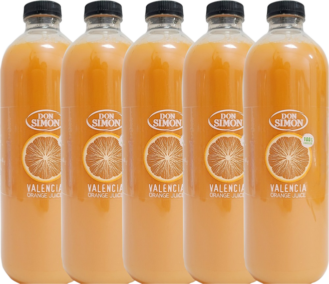 코스트코 돈시몬 발렌시아 오렌지쥬스 100%, 1L, 5개