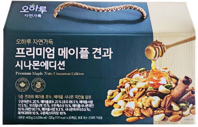 오하루 메이플 견과 시나몬 에디션 20개 1박스, 20g