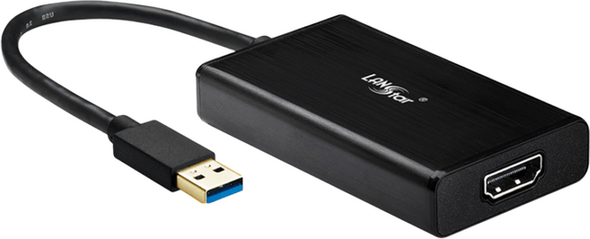 랜스타 노트북 맥북 호환 USB3.0 to HDMI 디스플레이링크 컨버터, 1개, LS-UH319FD
