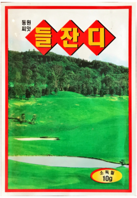 농사친구 들잔디 씨앗 10g 동원 씨 종자 국내산 산소 한국 쪽파 고사리 명이나물 산상추 초당옥수수 항암배추 담배 산마늘 아스파라거스 고수, 1개