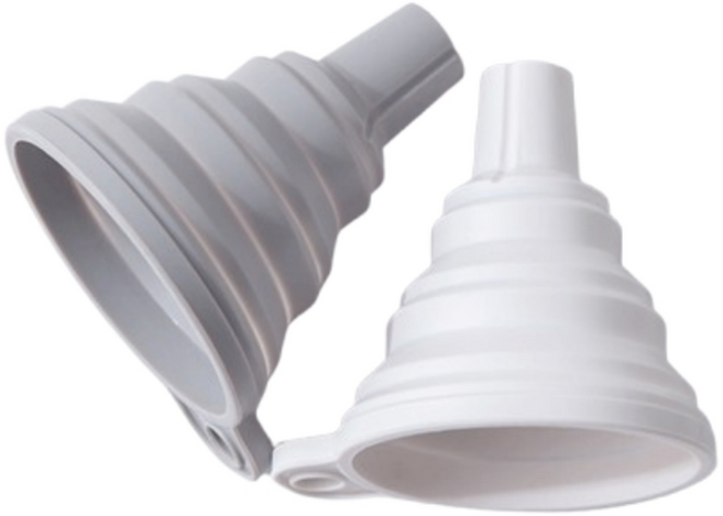 동화다 실리콘 미니 깔대기, 화이트+그레이, 1세트