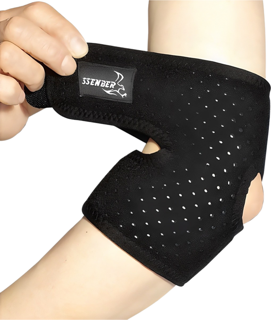 쎈버 에어홀 프리미엄 팔꿈치보호대 국산정품, 1개